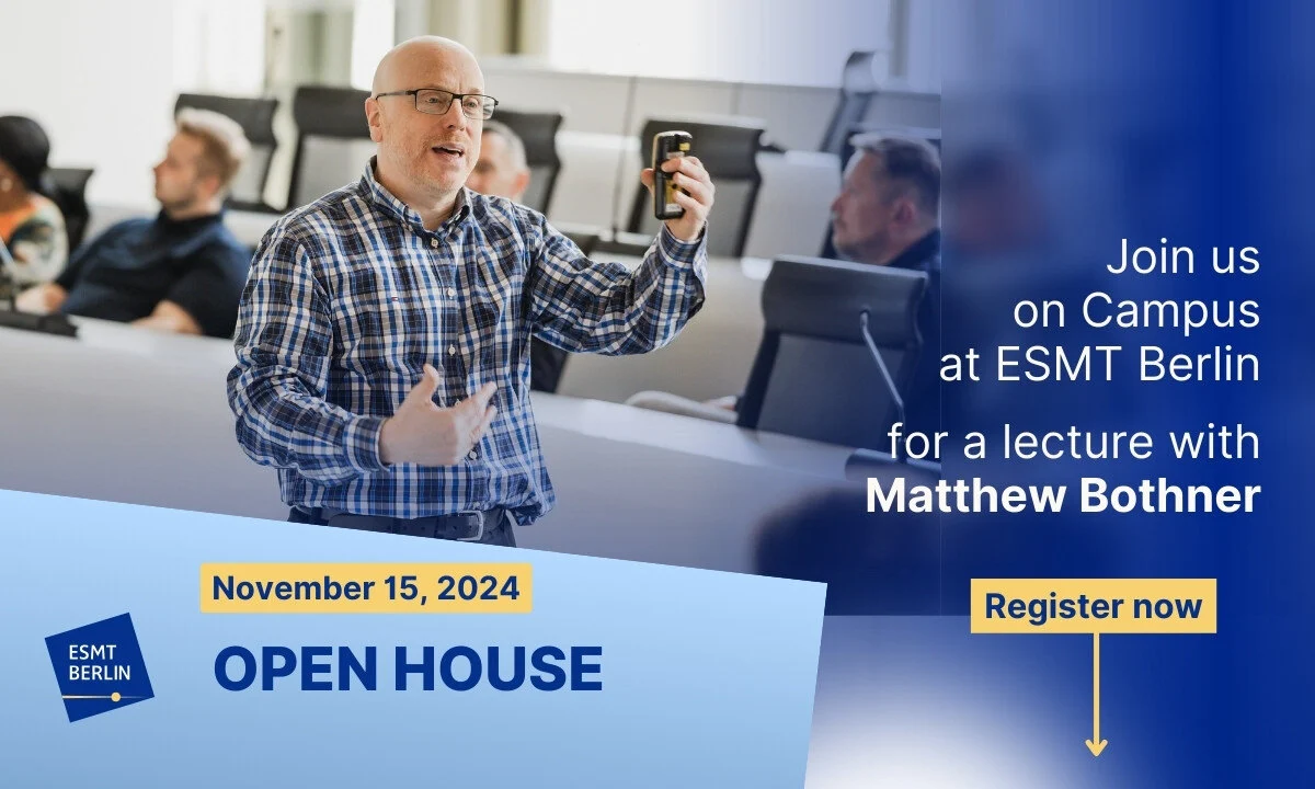 Open House - Degree programs - ESMT